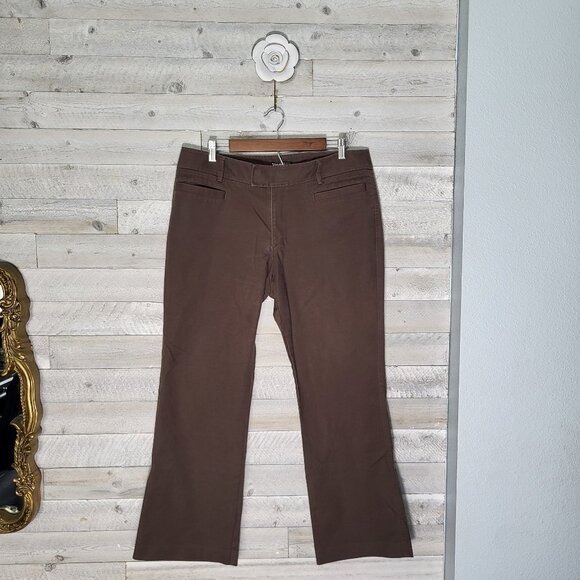 EDDIE BAUER BLAKELY FIT size 16 wide leg brown pants. Classic, Gorpcore - Picture 1 of 6